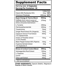 Gaspari Nutrition Gasparı Dtn8 -Explosive Fat Burner - Stress Support And Laser Mental Focus, 60 Capsul. Usa Version