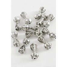 Zero Land Storozal Çiçek Noktalı Tesbih Atı 50 Gram - Gümüş Rengi