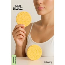 Creatividad Solutions  Makyaj Temizlik Pedi Cilt Temizlik Süngeri Doğal Selülöz 1 Adet 722081