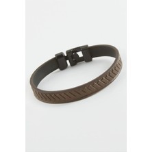 Store Mania Ieg™ Çizgili Kaliteli Suni Deri Bileklik