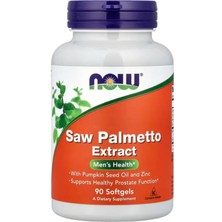 Now Foods Saw Palmetto Extract With Pumpkin Seed Oil And Zinc, Men's Health, 90 Softgels