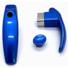 Feyza Design Mavi Renkli Universal Çaydanlık Kulp ve Sap Seti, Dayanıklı ve Şık Tasarım