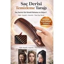 Yurish Tarak Kepek Kaldırma & Anti-Statik Masaj Fırçası | Kendi Kendini Temizleme Özelliği (Unisex)