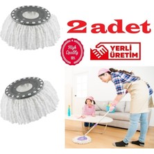 Özgürce Yedek Mikrofiber Mop Ucu Başlığı 40X40CM (2 Adet) Temizlik Aksesuarı