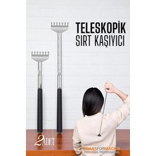 Creatividad Solutions Sırt Kaşıyıcı - Telekopik 56 cm Sırt Kaşıma Aparatı Hanımeli 2 Li Set 721960