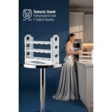 Creatividad Solutions 30’lu Modern Yumurta Düzenleyici - Beyaz Mutfak Organizeri 722882