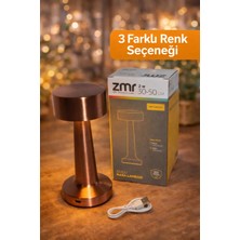 ZMR Axıs Şarjlı Masa Lambası 4 Farklı Işık Rengi Seçeneği