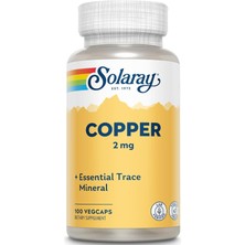Solaray Copper With Copper Bisglycinate 2mg - Trace Minerals - Essential Trace Mineral Balance And Wellness