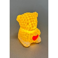 Zero Land Storozal Işıklı Ayıcık LED Lamba 7 cm - Beyaz