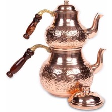 Feyza Design El Yapımı Bakır Çaydanlık, Şık ve Dayanıklı, Geleneksel Tasarım