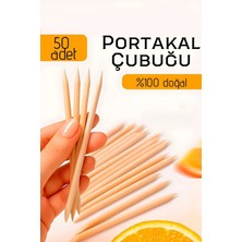 Creatividad Solutions Profesyonel 50’li Portakal Çubuğu Seti - 11.5 cm Manikür & Pedikür Et Itici ve Tırnak Temizleme Seti 722611