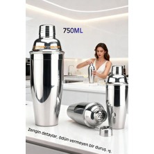 Creatividad Solutions 750 ml Inox Shaker - Kokteyl Karıştırma Kabı  Süzgeçli Bar Shaker Paslanmaz Çelik 722682