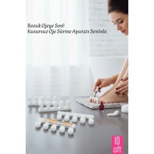 Creatividad Solutions 10 Çift  Oje Sürme Aparat - Parmak Ayırıcı Sünger  Esnek Ayak Aparatı 722281