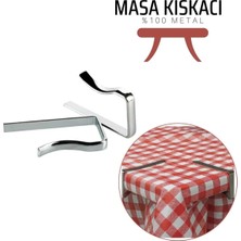 Creatividad Solutions Masa Örtüsü Klipsi - Metal Masa Kelepçesi Masa Örtüsü Sabitleyici 4 Adet 716922