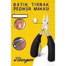 Creatividad Solutions Pedikür Makası Tırnak Batık Makası Titanyum Çelik Profesyonel 721332