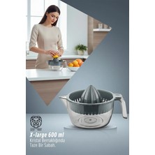 Creatividad Solutions Premium 600 ml Büyük Hazneli Manuel Limon ve Portakal Sıkacağı 718216