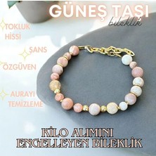 Bonicce Güneş Taşı Gerçek Doğal Taş Bileklik