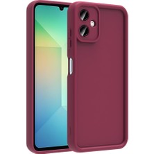 Ecruz Galaxy A07 Kılıf Kamera Korumalı Zore Ananas Kapak - Mürdüm