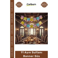Carlburn #ramazan Ayı Manevi Atmosfer Ev Iş Yeri Dekoratif Ramazan Banner Süs 11 Ayın Sultanı