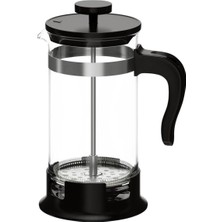 Feyza Design 1l Siyah French Press, 22 cm Yükseklik, Şık ve Kullanışlı Kahve Presi