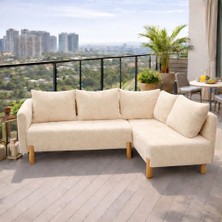 Lotus Port Mobilya Köşe Koltuk Peluş Kumaş