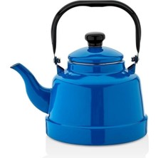 Feyza Design Mavi Emaye Çaydanlık 22 No / 4,2 Litre, Şık ve Kullanışlı Tasarım