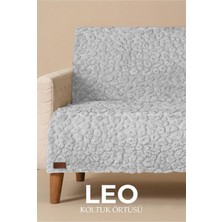 Noctiluca Leopar Desenli Wellsoft Koltuk Örtüsü Sırtı Örten Kabartmalı Koltuk Koruyucu Şal (180X220 Cm)