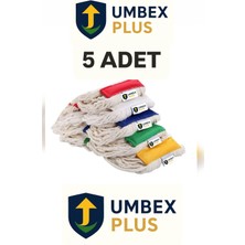 Özgürce Ilak Saçaklı Temizlik Arabası Dar Mop 350 gr Yedekli 5'li Paket