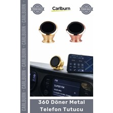 Carlburn #otoaksesuar Güçlü Mıknatıslı Otomobil Araba Eşya 360 Döner Metal Torpidoya Yapışkan Telefon Tutucu