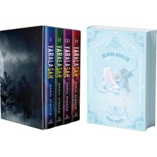 Ephesus Yayınları Yaralasar Serisi Seti 4 Kitap Ciltli Kutulu ve Buzdan Kıvılcım Yan Boyamalı Özel Baskı Ciltli