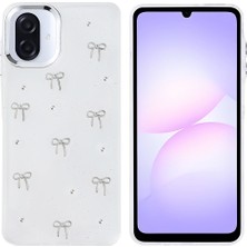 Ecruz Galaxy A07 Kılıf Airbag Tasarımlı Simli Şeffaf Zore Kutup Kapak - Fiyonk