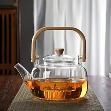 Feyza Design Cam Demlik, Pratik ve Şık Çay Demleme Seti, Dayanıklı ve Hafif Tasarım