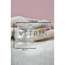 Feyza Design 400 ml Isıya Dayanıklı Çiçekli Cam Cezve