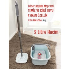 Özgürce Yenilikçi Döner Başlıklı Otomatik Mop Temizlik Seti, Temiz ve Kirli Su Ayrımı