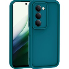 Mobilefix Redmi 15 Kılıf Kamera Korumalı Zore Ananas Kapak - Koyu Yeşil