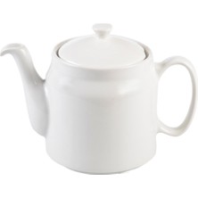 Feyza Design Beyaz Porselen Sade Kahveci ve Çaydanlık Takımı, Şık ve Zarif Tasarım