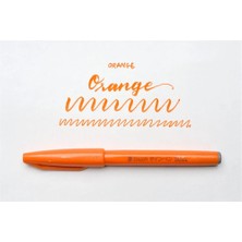 Pentel Brush Sign Fırça Uçlu Keçeli Kalem SES15C Orange