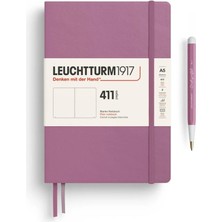 Leuchtturm 1917 LEUCHTTURM1917 Not Defteri Orta Boy (A5), Sert Kapak, 411 Numaralandırılmış Sayfa, Çizgisiz,dusty Rose 372921