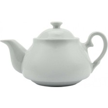 Feyza Design Beyaz Porselen Demlik 750 Ml, Şık ve Kullanışlı Çay Demleme Seti