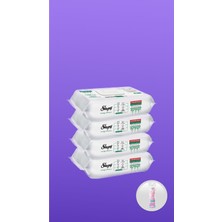 Özgürce Çok Yönlü Temizlik ve Makyaj Pamuğu Seti, 4X100 Yaprak, Hediye Pamuk ile