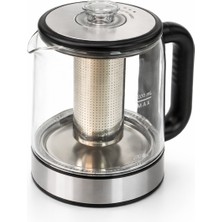 Feyza Design Pratik ve Şık Paslanmaz Çelik Demlik, Sıcak Tutma Özelliğiyle Kullanıma Hazır