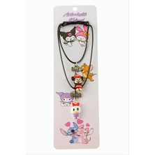 Zero Land Storozal Çizgi Film Karakteri Arkadaşlık Kolyeleri (Çift Kolye) - Siyah