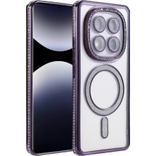 Hayat Store Xiaomi Redmi Note 14 Pro 5g Joke Simli Magneticsafe Kılıf - Derin Mor