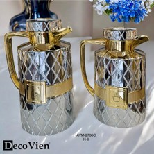 Feyza Design Premium Çiftli Cam Termos Takımı, Sıcak ve Soğuk Koruma (2700C)