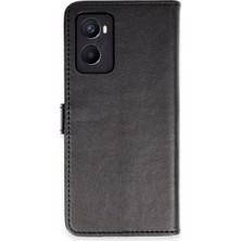 Hayat Store Oppo A96 Kılıf Trend S Plus Kapaklı Kılıf - Siyah