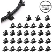 Microcase Kendinden Yapışkanlı Kablo Sabitleyici ve Düzenleyici Klips Seti 30'lu AL5408