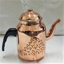 Feyza Design Bakır Kahveci Demliği Çay Kazanı Ihlamur Demliği, Şık ve Dayanıklı Tasarım