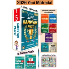 Tonguç Akademi 5. Sınıf 2026 Şampiyon Paketi + 2. Dönem Yazılı Denemeleri ve Notları Tüm Dersler