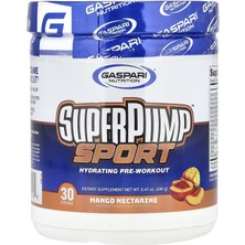 Gaspari Nutrition Superpump™ Sport, Hydrating Pre-Workout, Mango Nectarine, 8.47 Oz (240 G) Usa