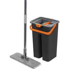 Özgürce 10 Lt Mikrofiber Flat Mop Seti, Temizlik Kova ve Paspas ile Pratik Kullanım